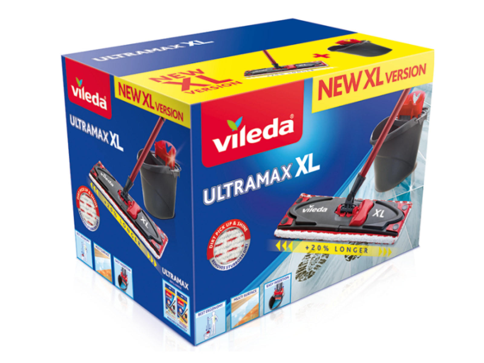 BOX Vileda Mop płaski Ultramax XL Wiadro+ Mop 160932